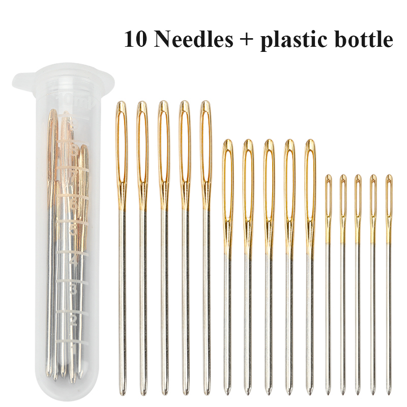 Leatherwork Needles - 10 stks/set grote ogen stompe roestvrijstalen