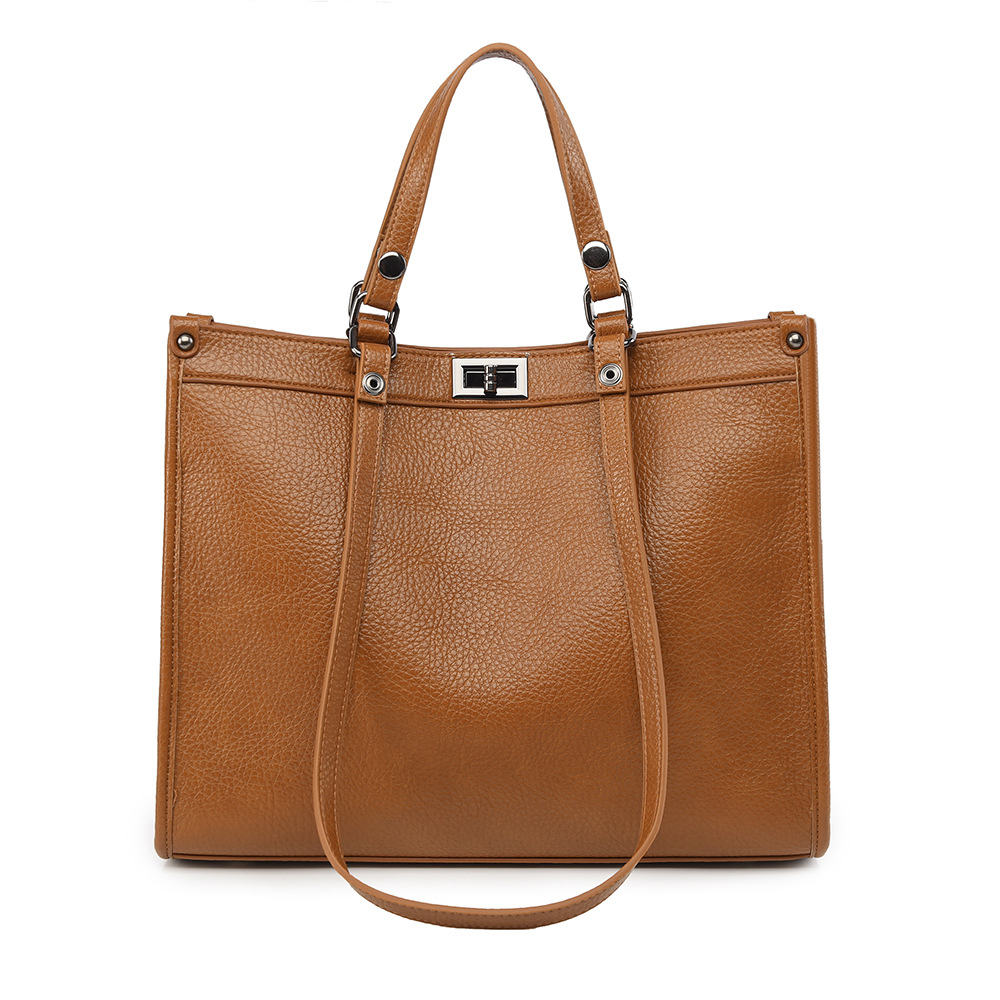 Leather Work Bag Women - Dames Handtas met Grote Capaciteit, PU