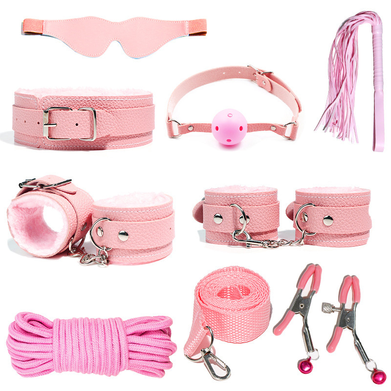 Leatherwork Tools - 6-10 stks/set Seksuele Bondage Handboeien Zweep