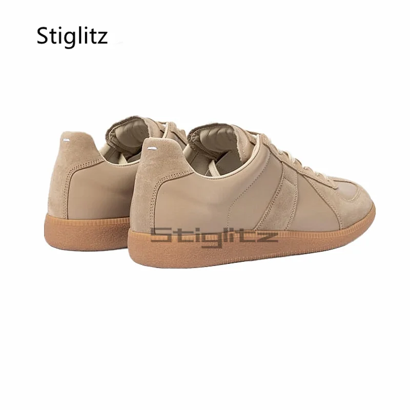 Leatherwork Training - Veterschoenen Casual Sneakers Heren Suède Leder