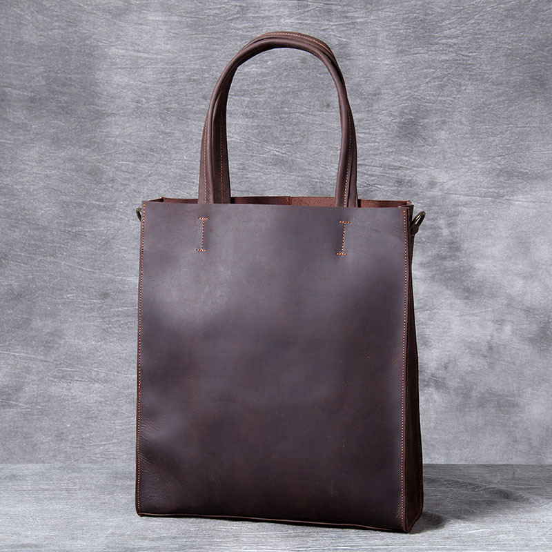 Vintage lederen heren handtas  - Leather Work Laptop Bag recensie en prijs