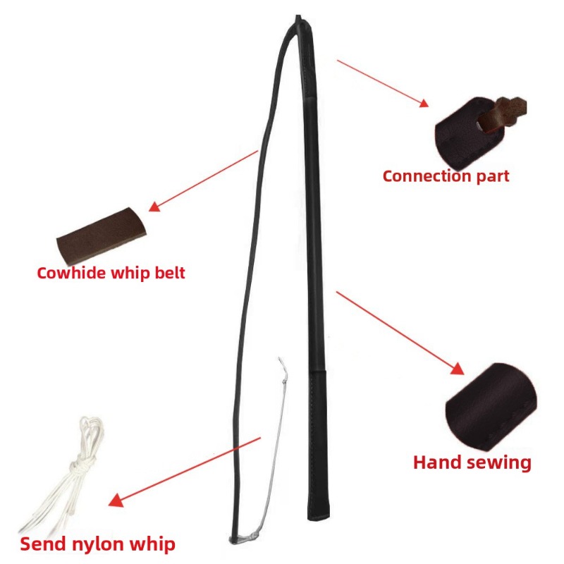 Lederen Crack Whip - Hondentra - Leatherwork Training recensie en prijs