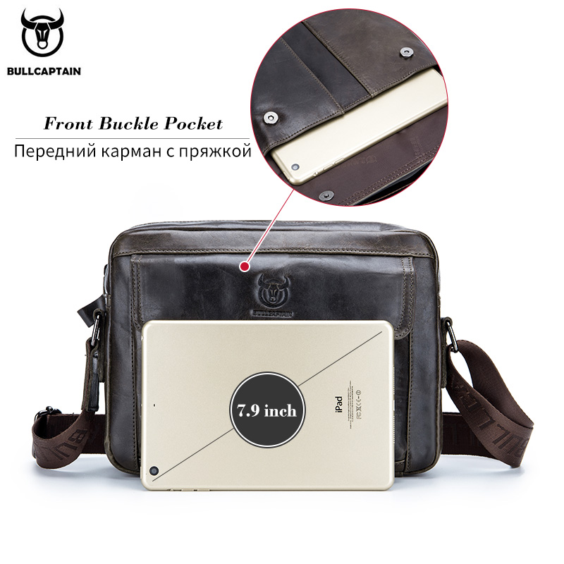 BULLCAPTAIN Crossbodytas voor  - Leather Work Laptop Bag recensie en prijs