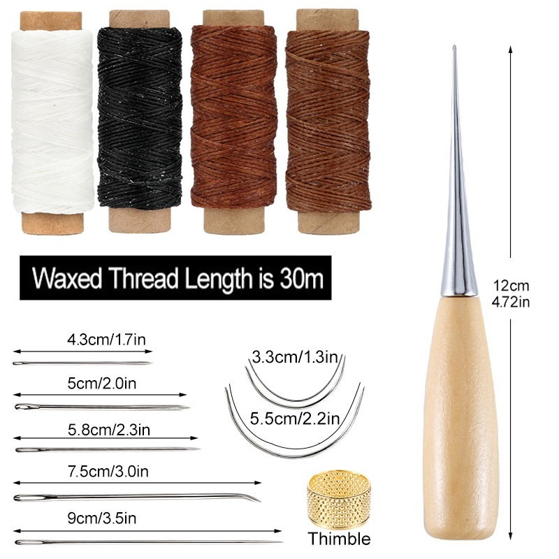 13-delige lederen naaiset hand - Leatherwork Needles recensie en prijs