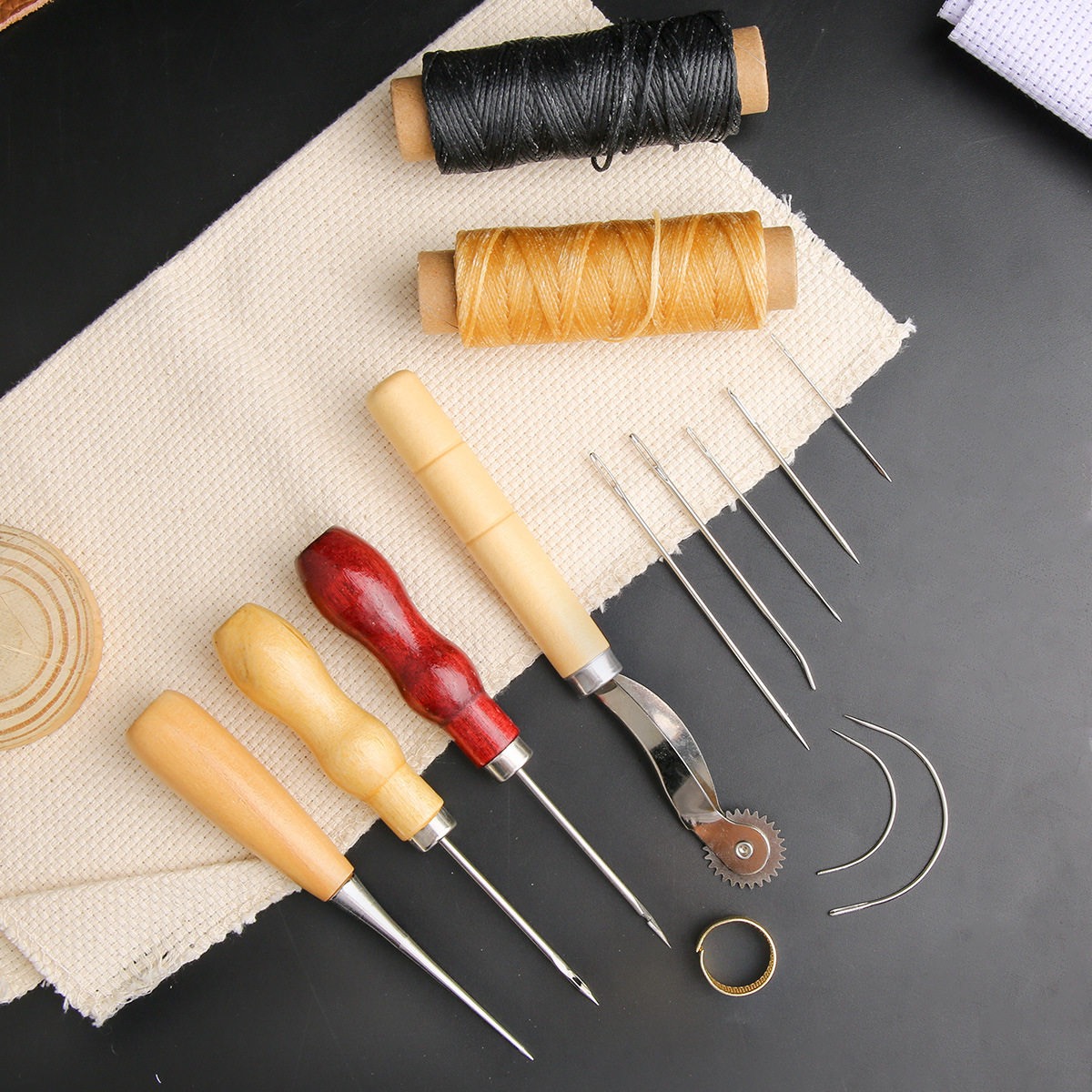 13-delige lederen naaiset hand - Leatherwork Needles recensie en prijs