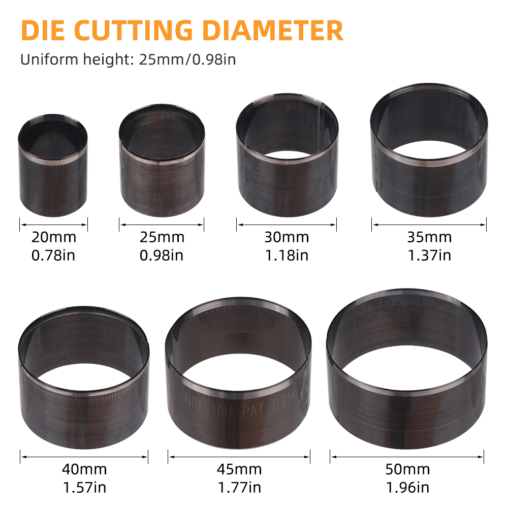 QJH 7-delige scherpe lederen s - Leatherwork Hole Punch recensie en prijs