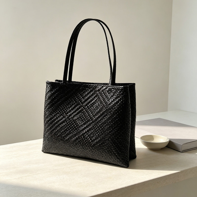 Mendy Echt Leder Geweven Print - Leather Work Bag Women recensie en prijs