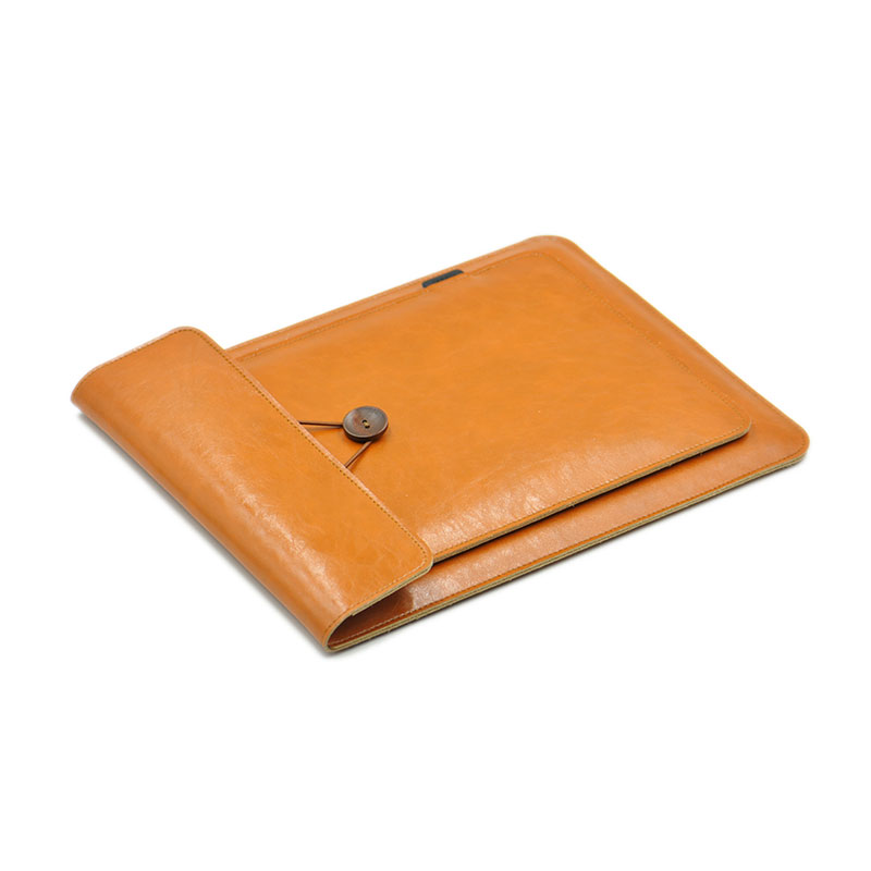 Dubbellaags laptoptas met hoge - Leather Work Laptop Bag recensie en prijs