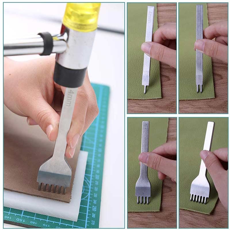 25-delige lederbewerkingsset v - Leatherwork Hole Punch recensie en prijs