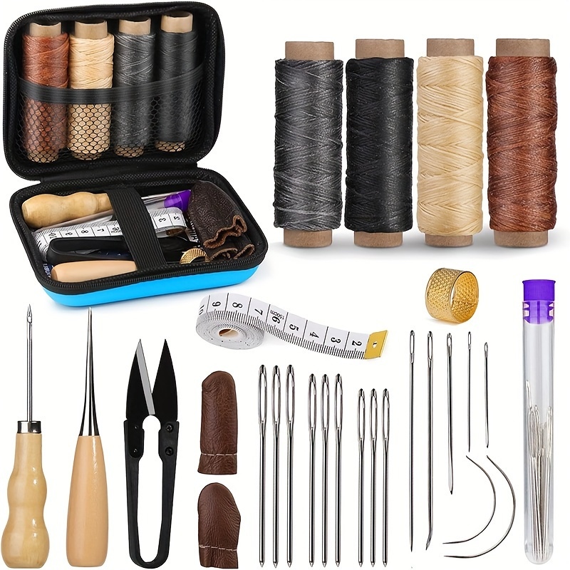 Leren naaiset, leren reparatie - Leatherwork Needles recensie en prijs