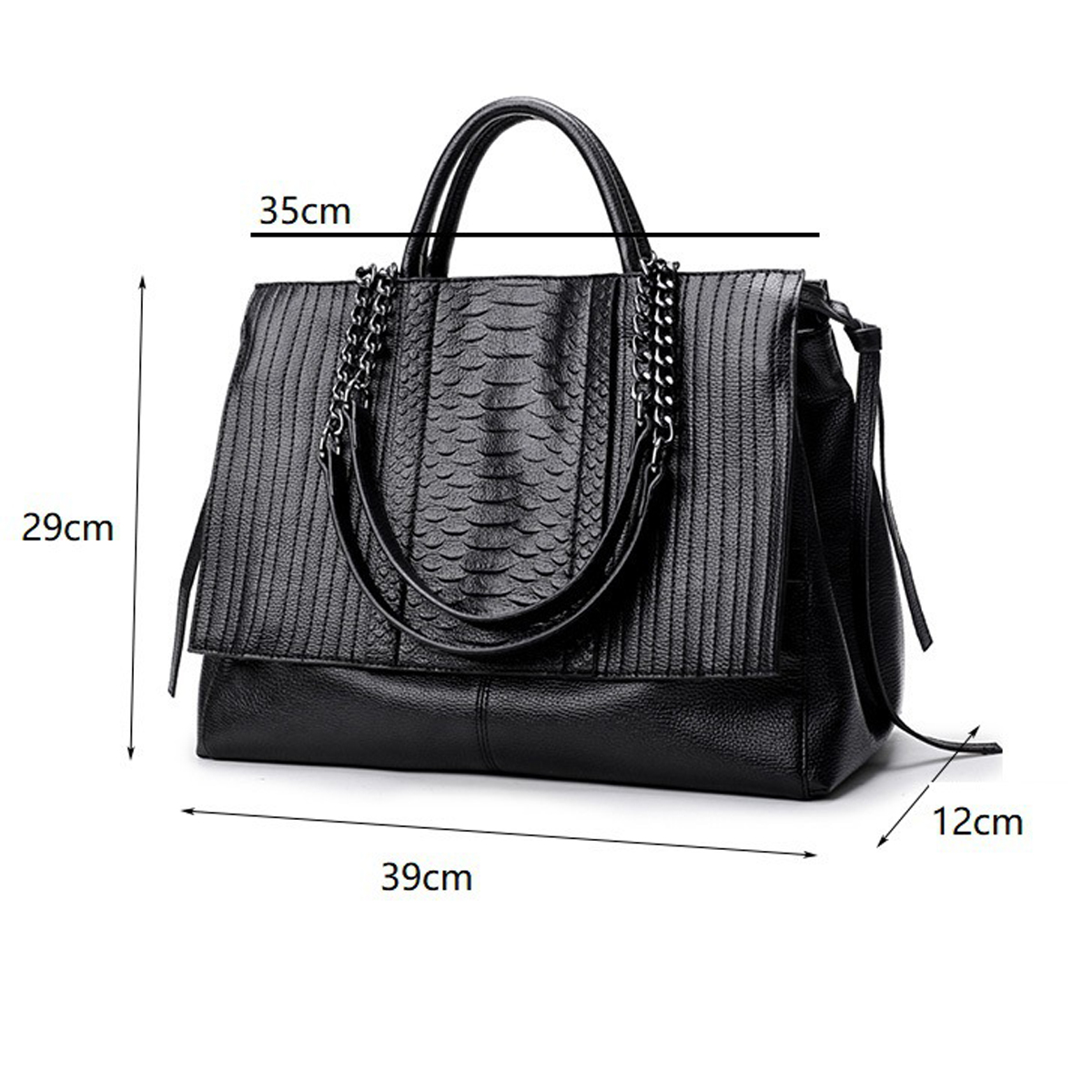 Elegante draagtas met ritsslui - Leather Work Laptop Bag recensie en prijs