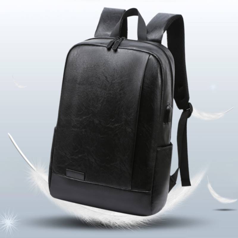 Heren modieuze rugzak PU leder - Leather Work Laptop Bag recensie en prijs