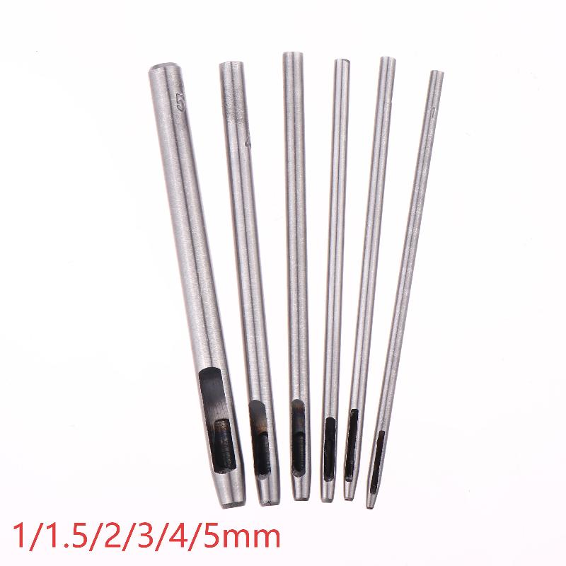 6 stuks holle punch set ronde  - Leatherwork Hole Punch recensie en prijs