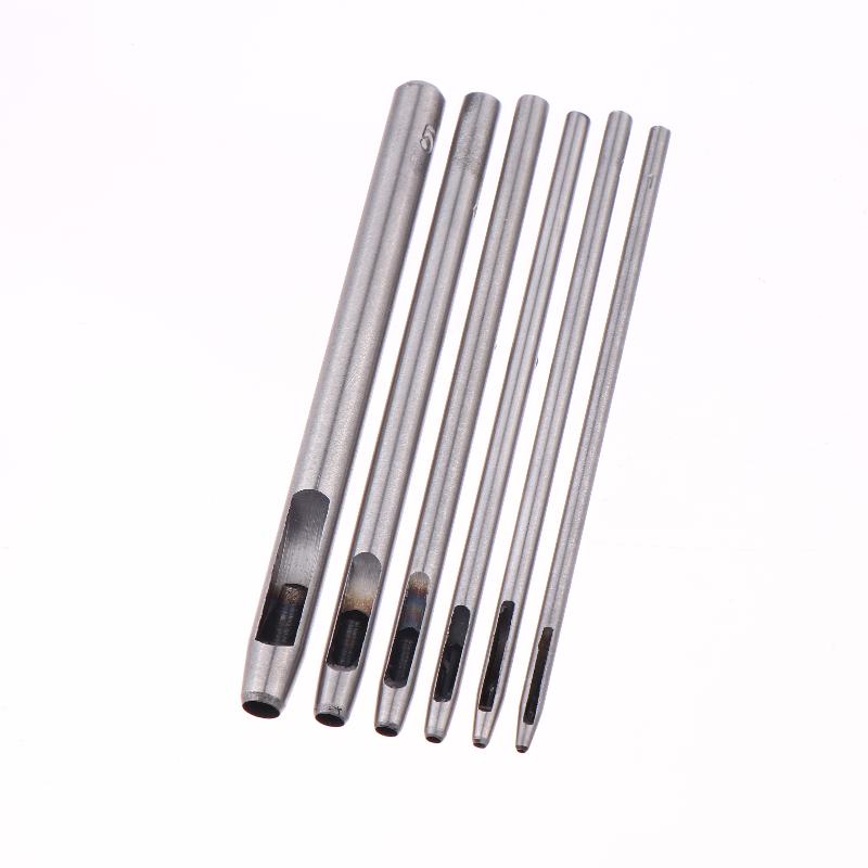 6 stuks holle punch set ronde  - Leatherwork Hole Punch recensie en prijs
