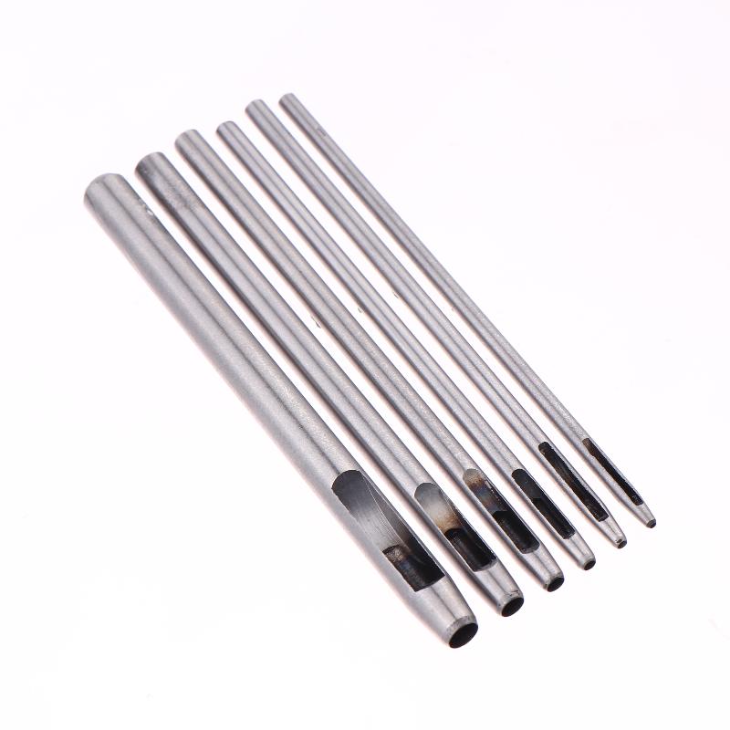 6 stuks holle punch set ronde  - Leatherwork Hole Punch recensie en prijs