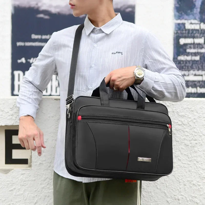 Oxford stoffen laptoptassen He - Leather Work Laptop Bag recensie en prijs