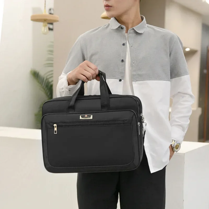 Oxford stoffen laptoptassen He - Leather Work Laptop Bag recensie en prijs