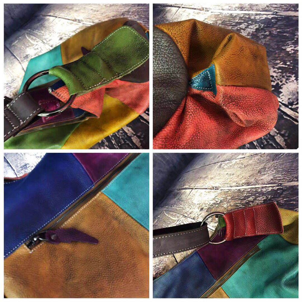 Patchwork Koeienhuid Lederen H - Leather Work Laptop Bag recensie en prijs