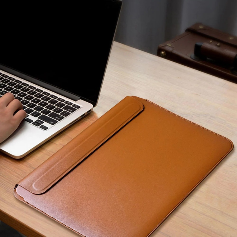Nieuwe laptophoes voor MacBook - Leather Work Laptop Bag recensie en prijs